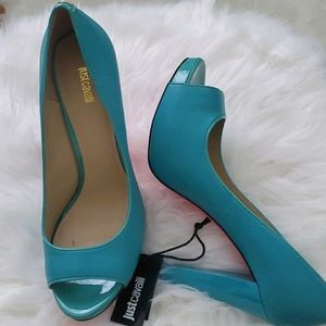 Just Cavalli open toe pump